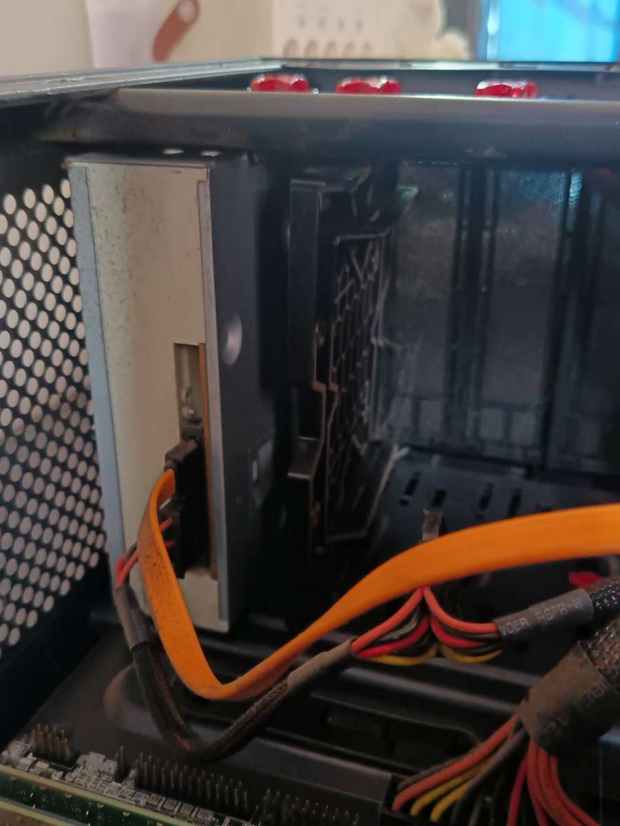 Computer Box  with Power Supply, DVD, Mouse, Keyboard & Cables (No HDD)