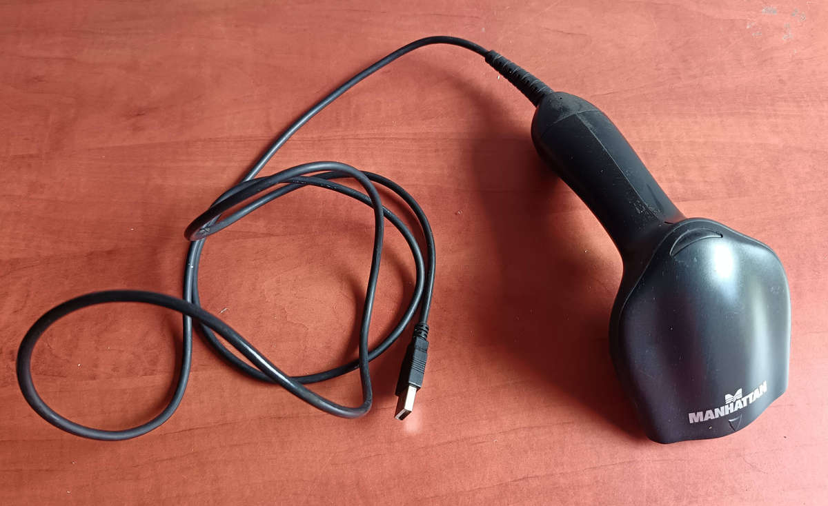 Manhattan SG303 CCD Barcode Scanner  Working, Good Condition