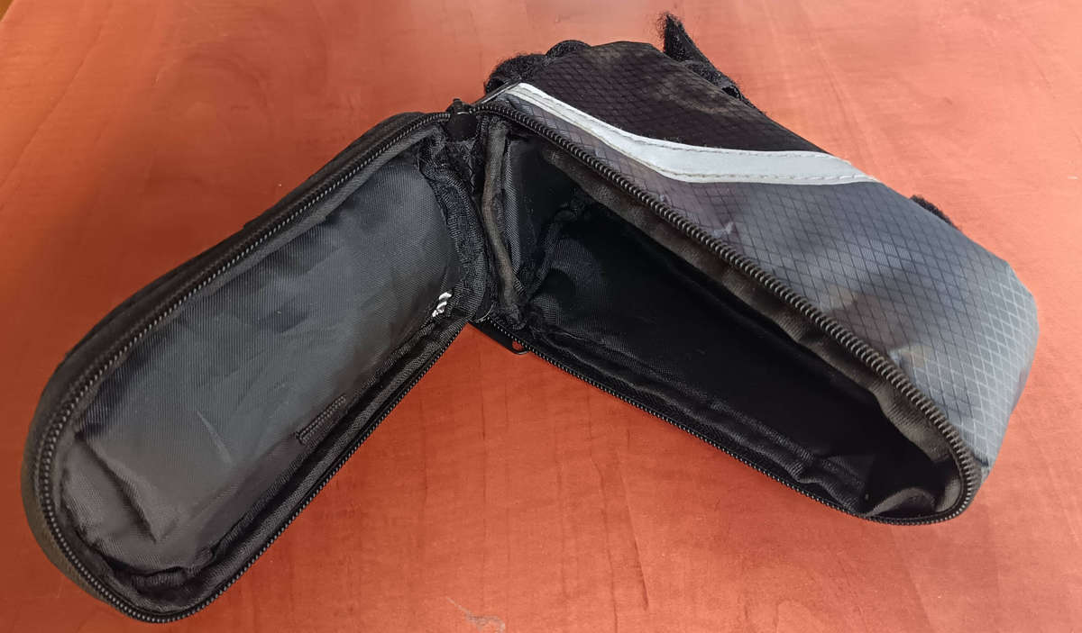 Bicycle Top Tube Bag with Phone Compartment