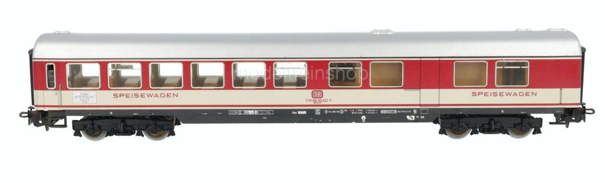 H0 gge 1/87 245mm  DB D-Zug/Express DiningCar w interior, cream+red, mint in orig.box Maerklin 4054
