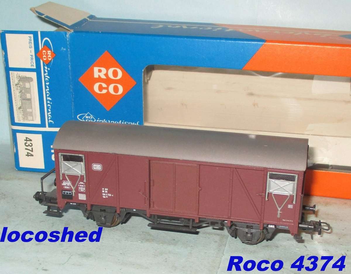 H0 gauge 1/87 DB 103mm Closed Goods wagon, mint in orig.box Roco 4374