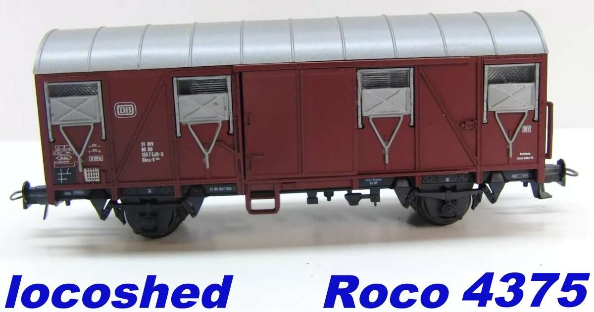H0 gauge 1/87 103 mm DB Closed Goods Wagon, mint in orig.box Roco 4375
