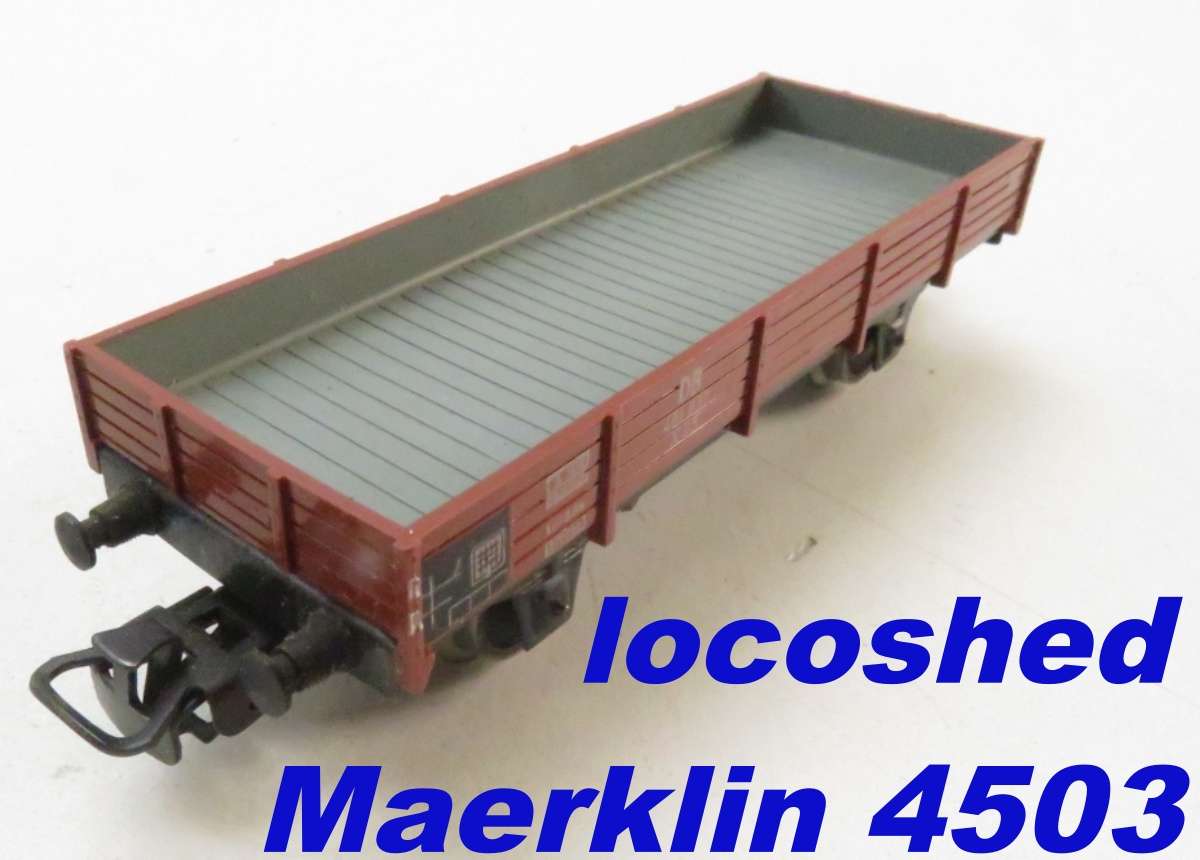 H0 gauge 1/87  87mm 2-axle DB low-sided open goods, mint in orig.box Maerklin 4503