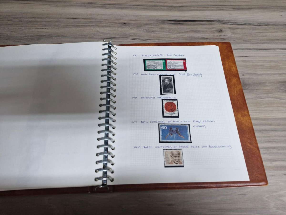 German Stamp in Album