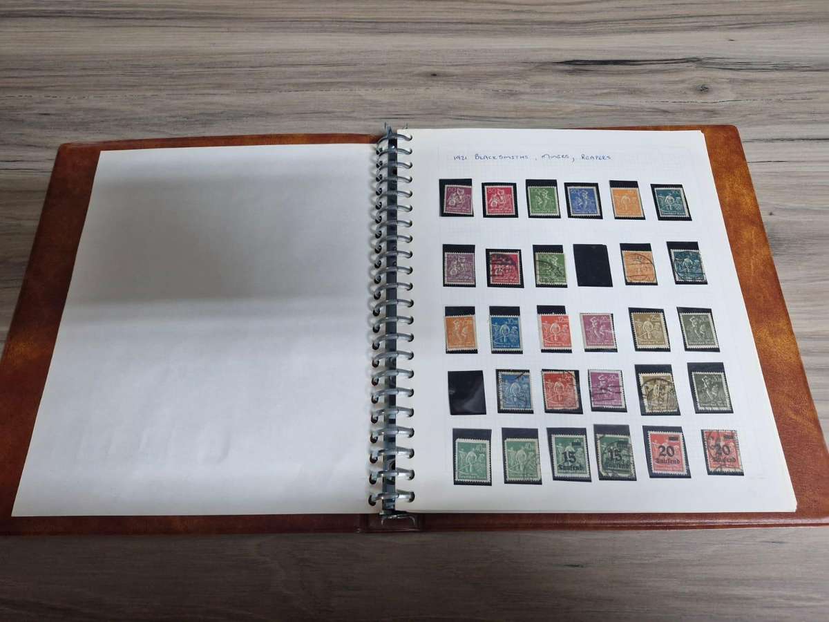 German Stamp in Album