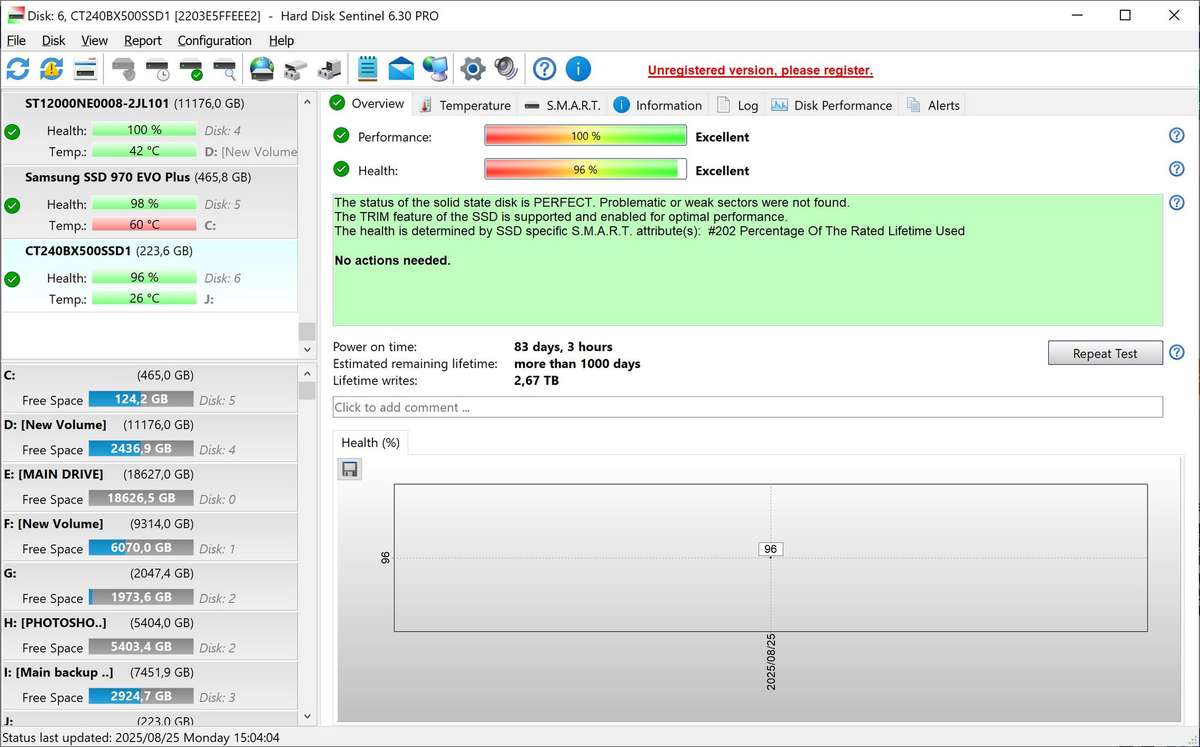 Crucial BX500 240GB 2.5" SATA SSD