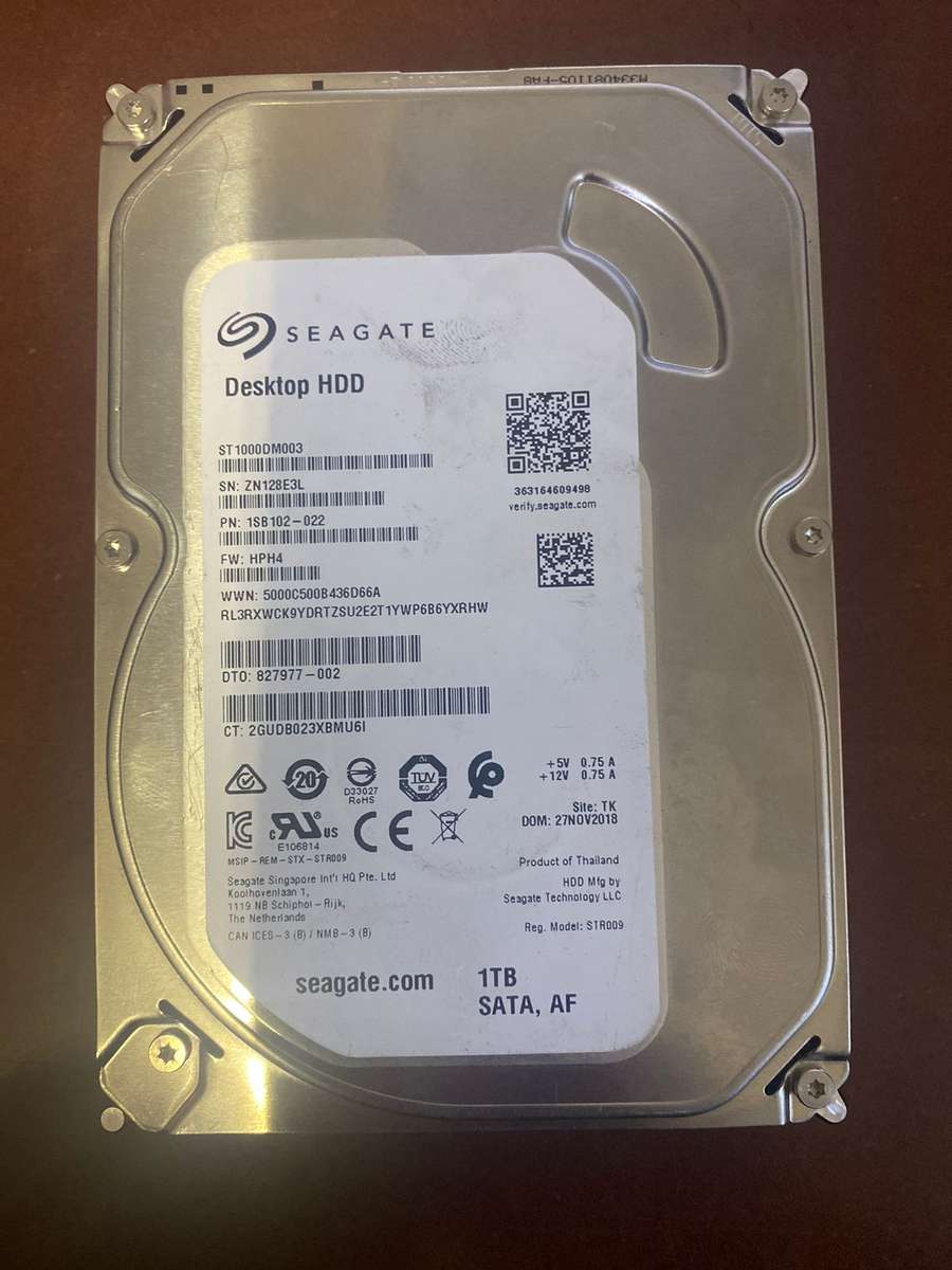 Seagate ST1000DM003,  1000gb/1Tb, Desktop hdd ,Sata6G , 7200rpm, 64mb cache , with Opt