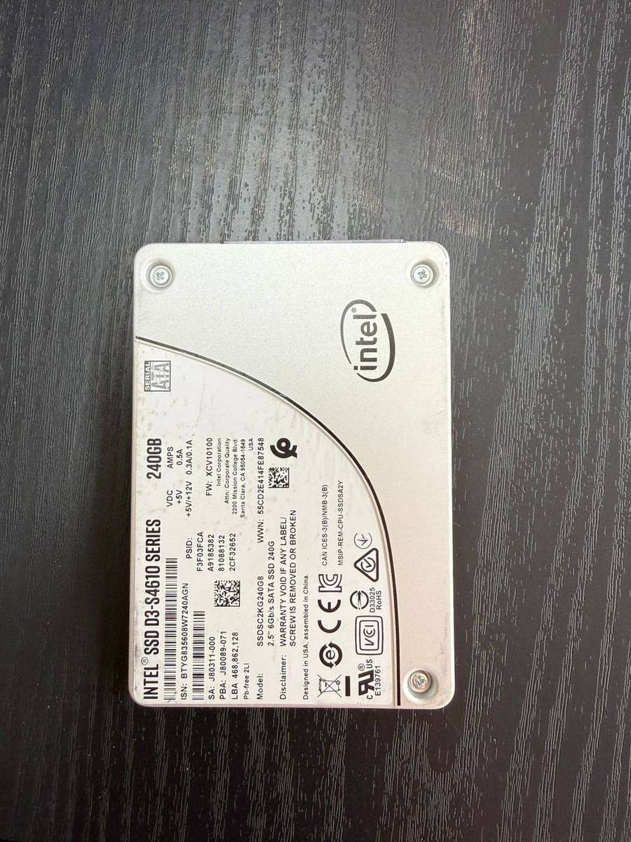 INTEL SSDSC2KG240G8-INTEL - 240GB SSD 2.5 SATA 6G SSDSC2KG240G8 MIX S4610