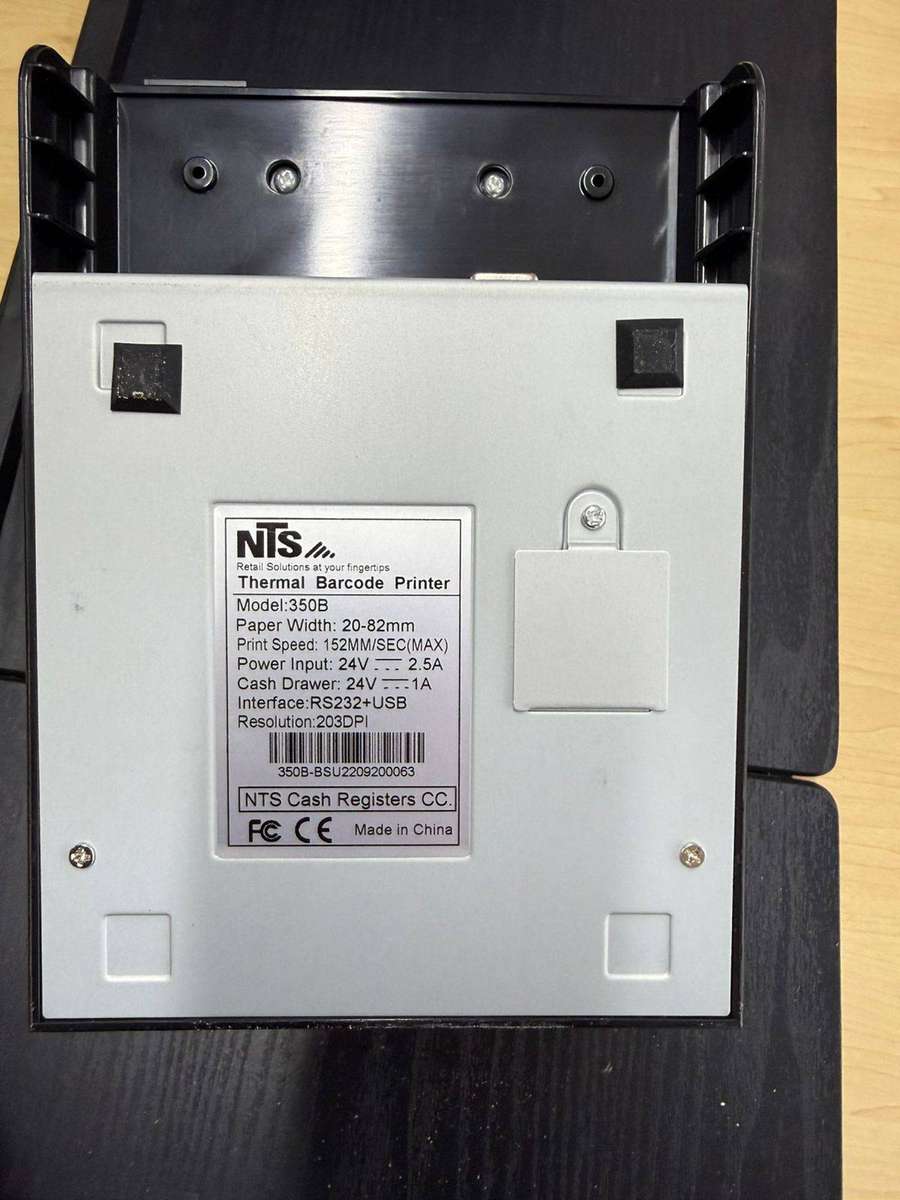  NTS 350B Thermal Barcode Printer  203DPI, USB + RS232, 82mm Labels