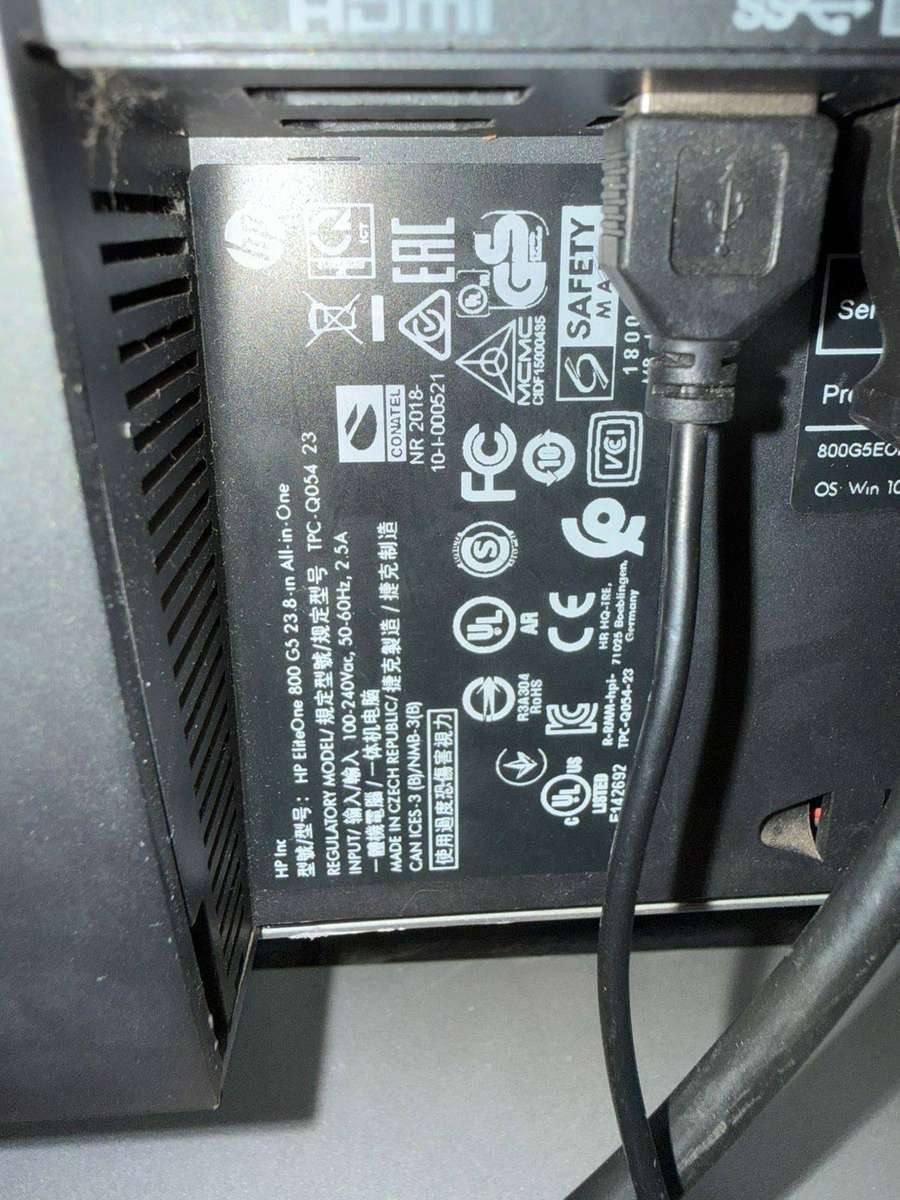  HP EliteOne 800 G5 23.8" All-in-One PC  Intel i7 9th Gen 