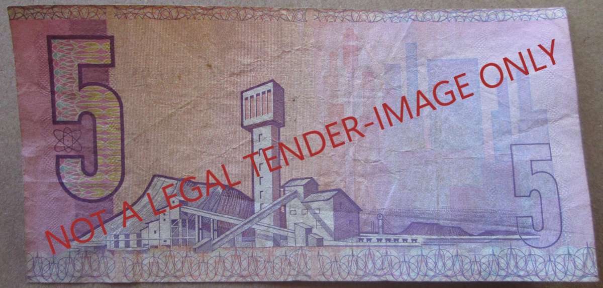 Five Rand South Africa Serial Nr B7 32 121698