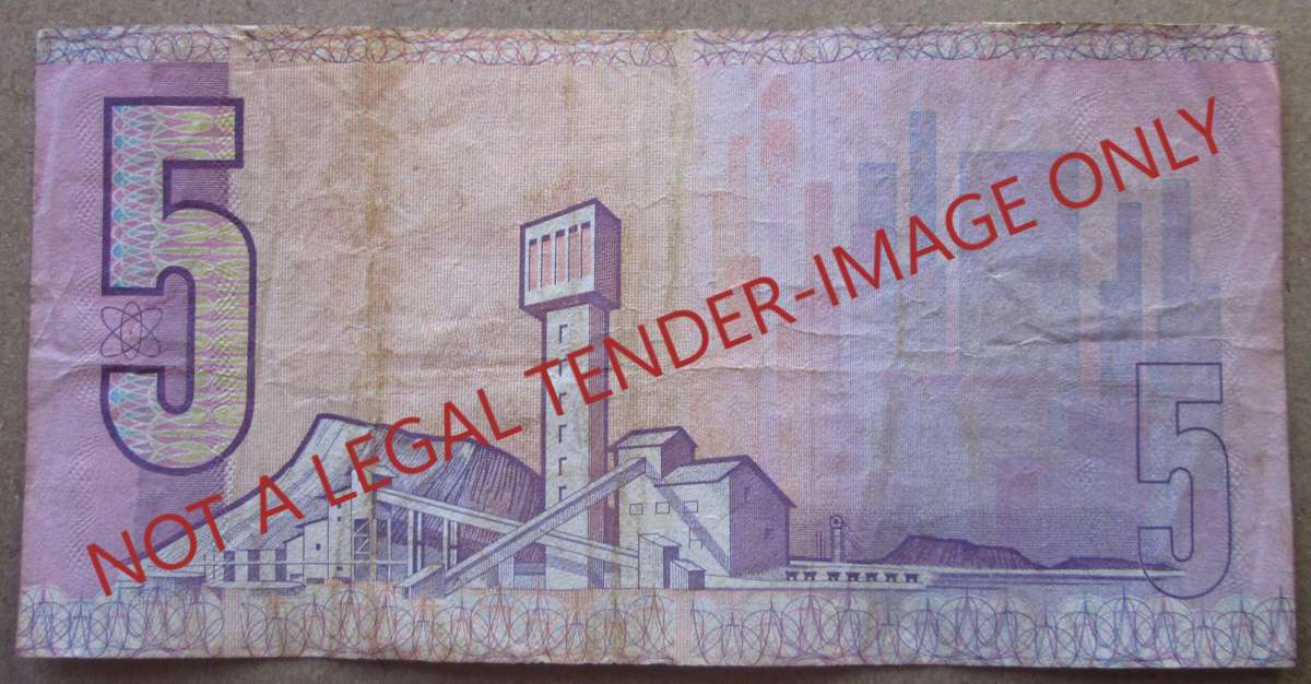 Five Rand South Africa Serial Nr B7 64 052133