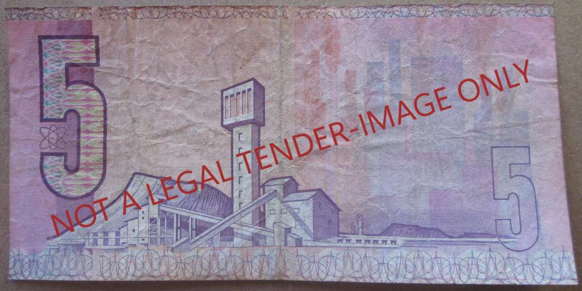 Five Rand South Africa Serial Nr B5 78 134952