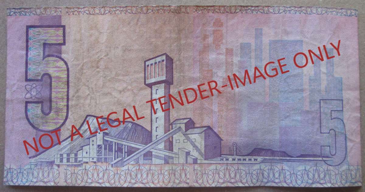 Five Rand South Africa Serial Nr B5 10 871864