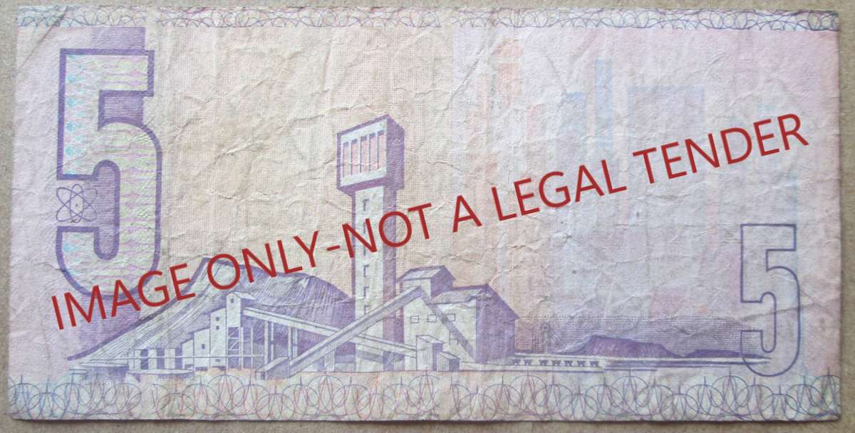 Five Rand Republic of South Africa Serial nr B3 22 534023