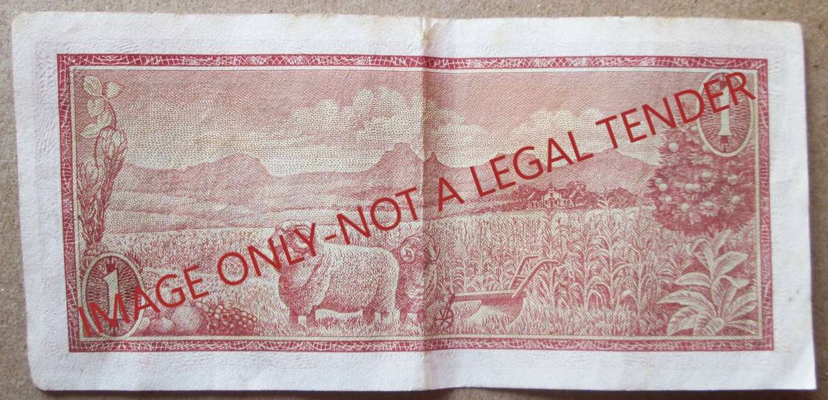 One Rand Republic of South Africa Serial Nr B606 339553