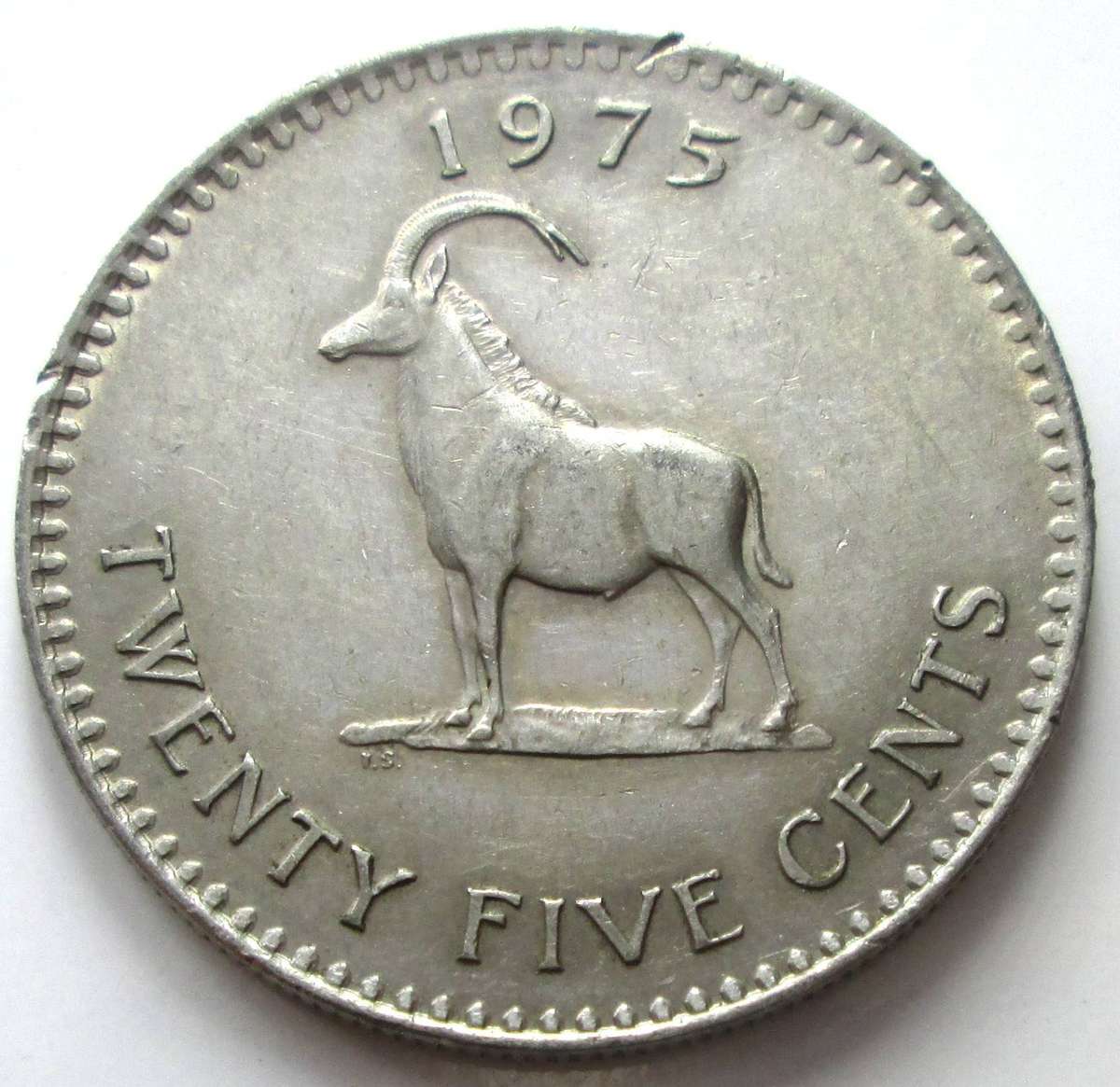 1975 Rhodesia 25 Cents