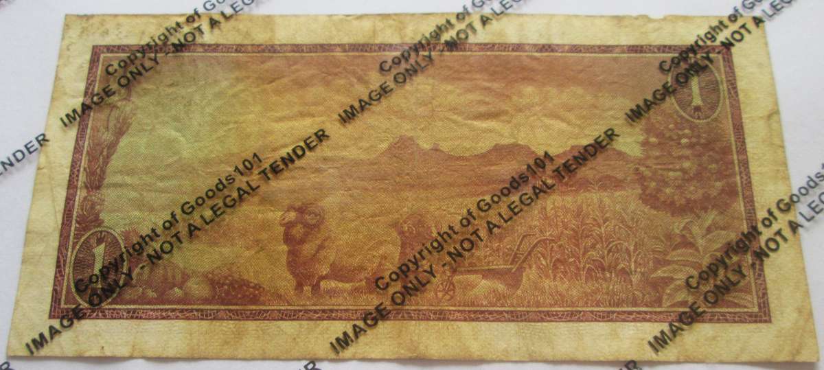 One Rand Republic of South Africa Serial Nr A292 295636