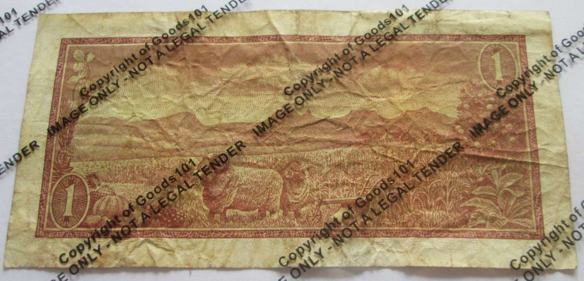 One Rand Republic of South Africa Serial Nr A712 637571