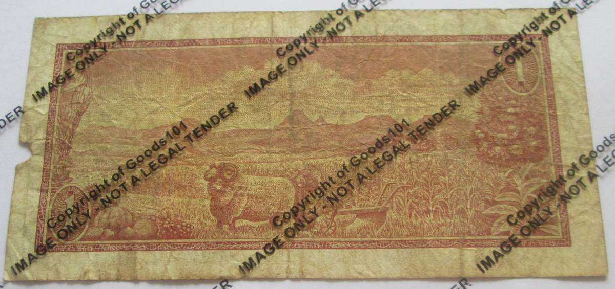 One Rand Republic of South Africa Serial Nr A765 865547