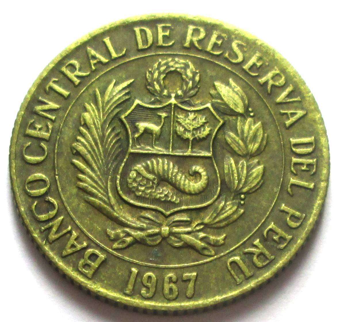 1967 Peru Half Sol de Oro