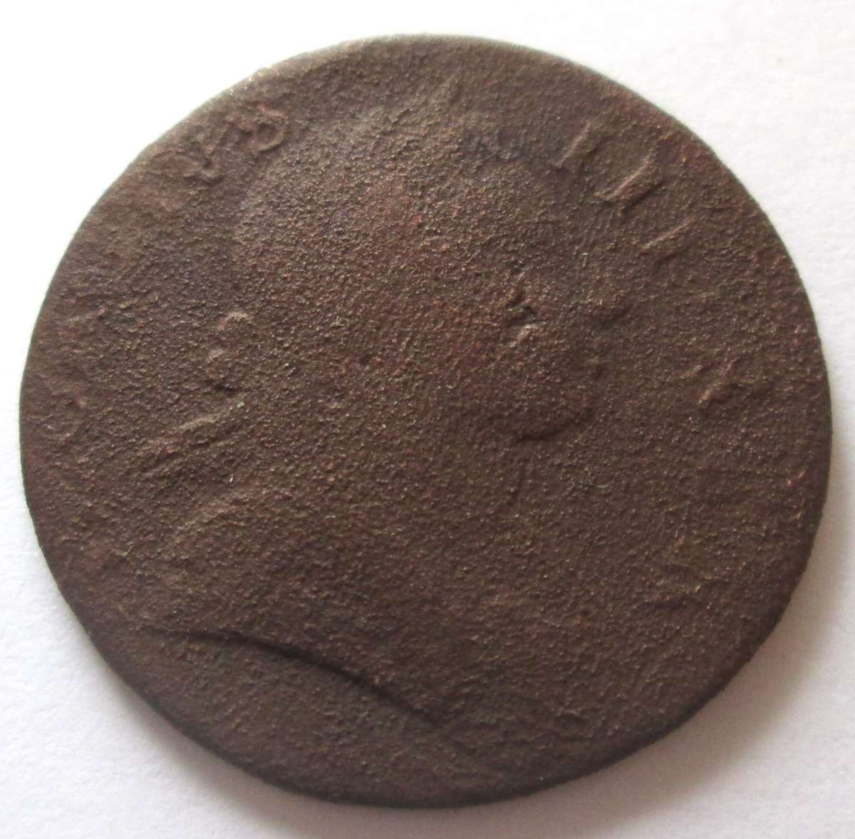 1777 United Kingdom Half Penny Ancient Coin