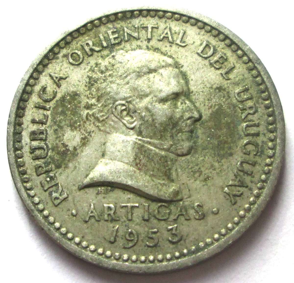 1953 Uruguay 5 Centesimos