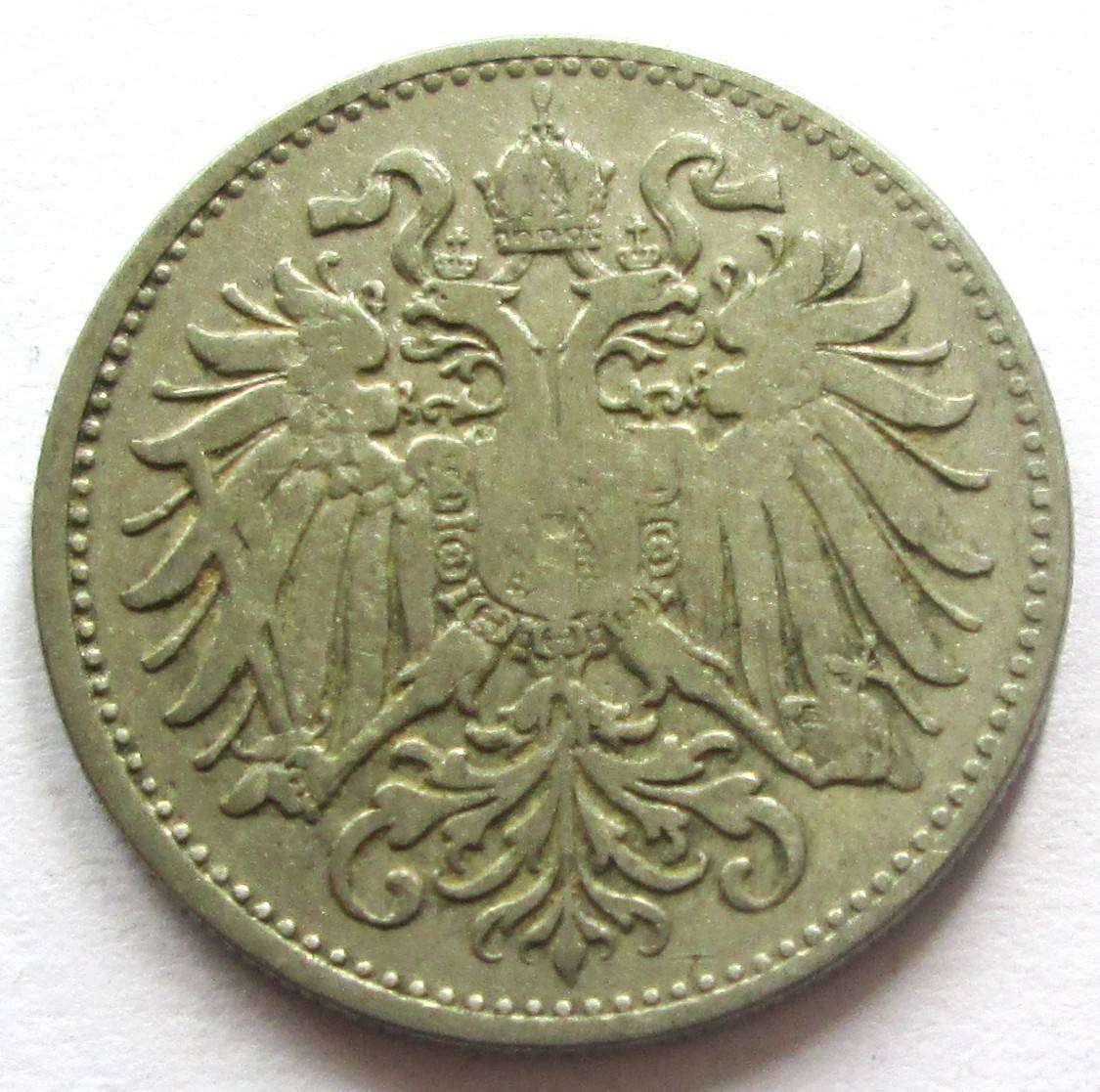 1894 Austria 10 Heller