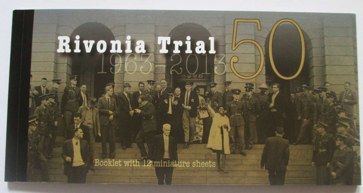 Rivonia Trial 1963 to 2013 Booklet with 12 Miniature Stamps Sheets