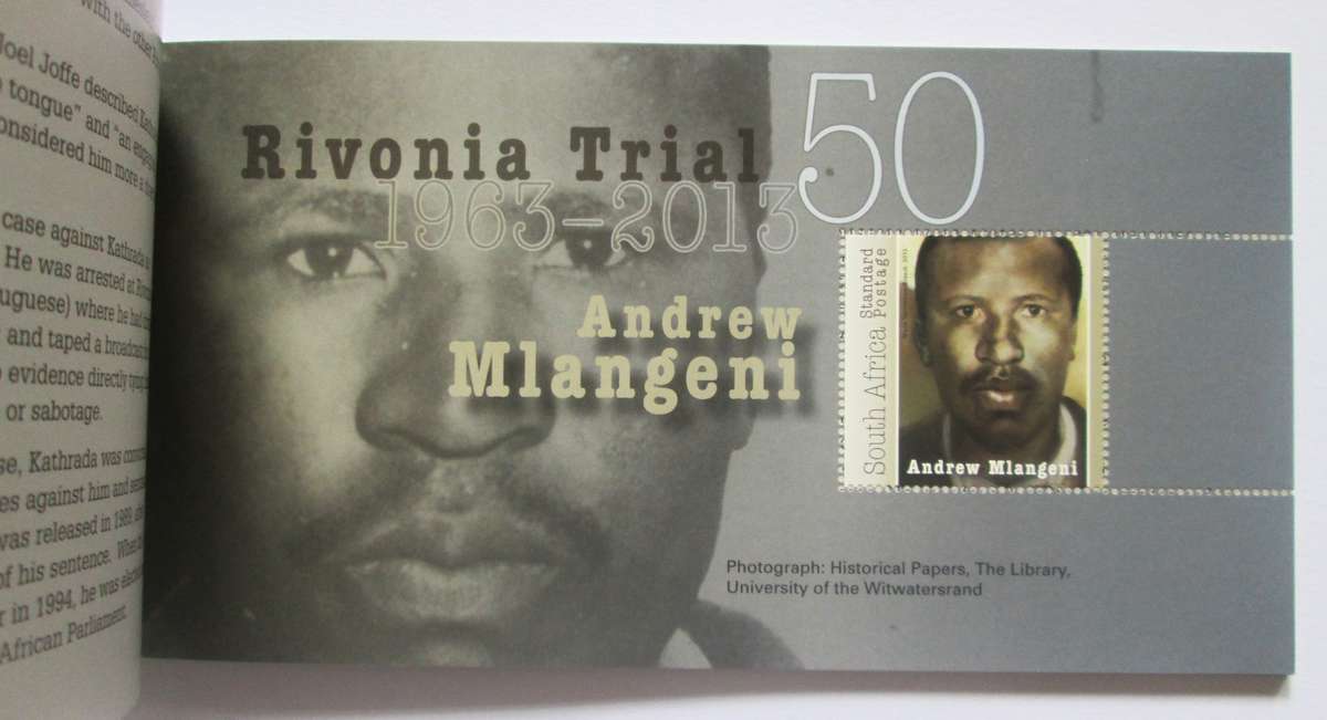 Rivonia Trial 1963 to 2013 Booklet with 12 Miniature Stamps Sheets