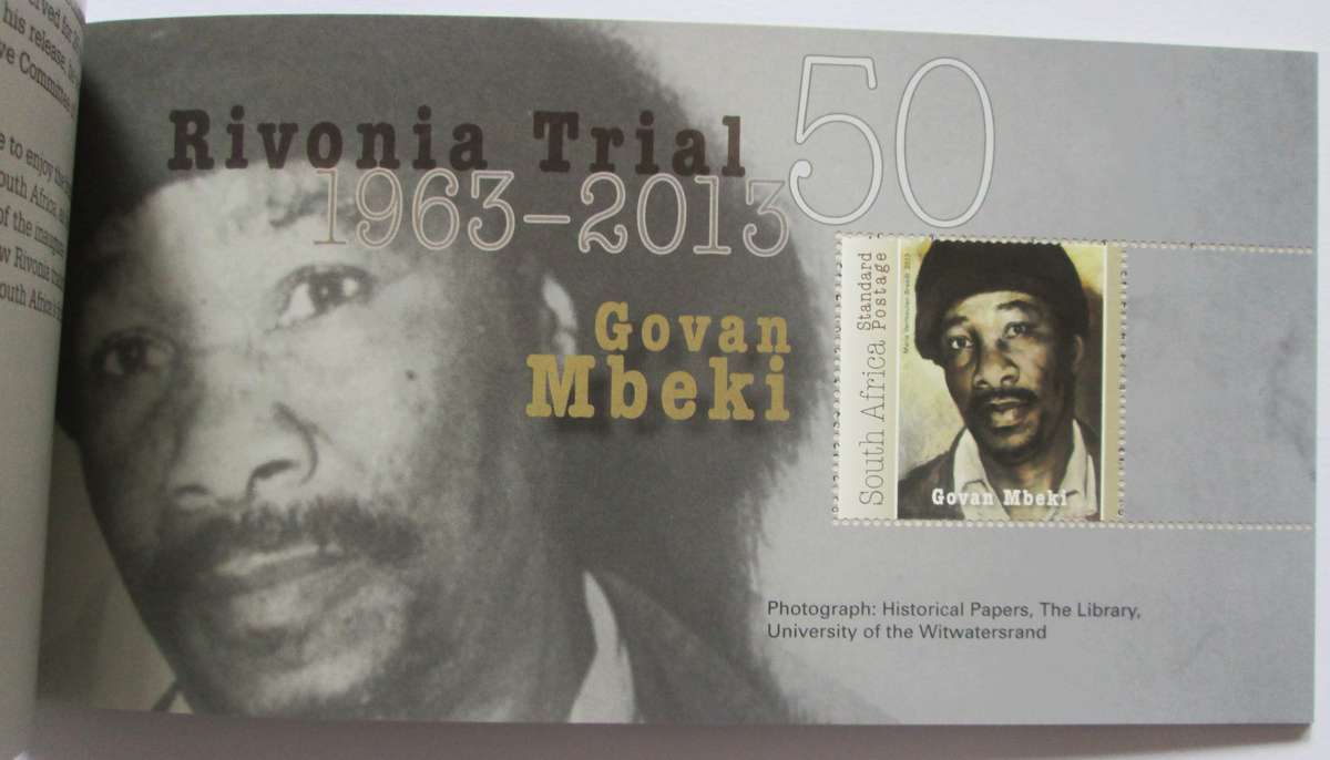 Rivonia Trial 1963 to 2013 Booklet with 12 Miniature Stamps Sheets