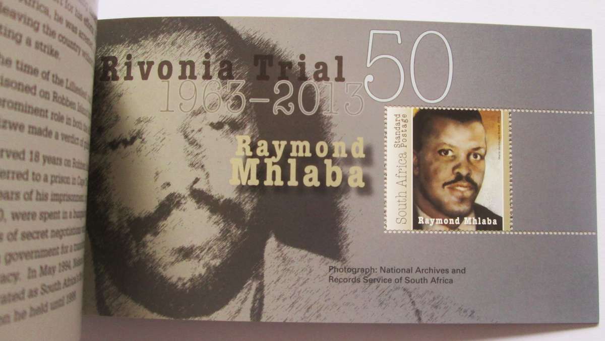 Rivonia Trial 1963 to 2013 Booklet with 12 Miniature Stamps Sheets