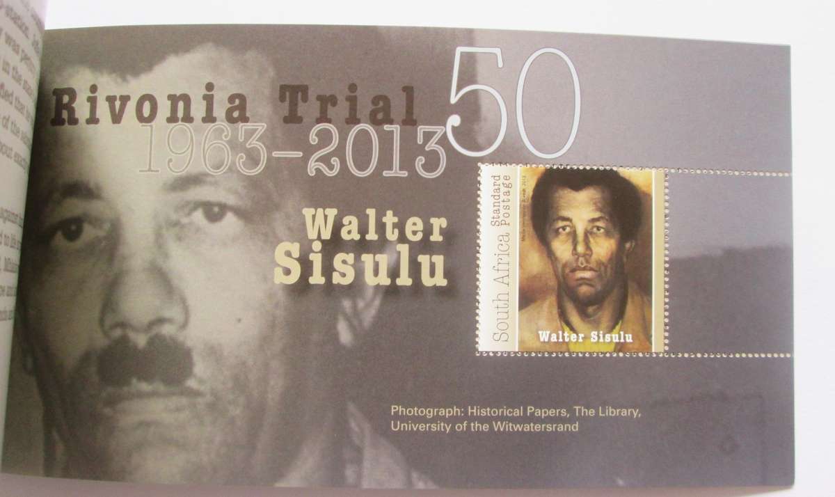 Rivonia Trial 1963 to 2013 Booklet with 12 Miniature Stamps Sheets