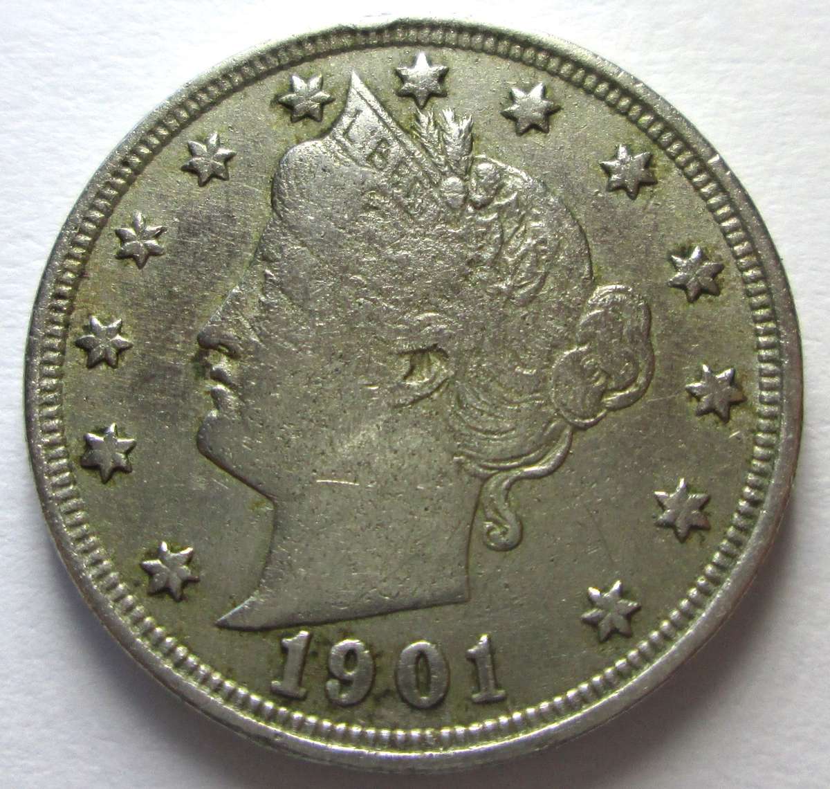 1901 United States of America Five Cents