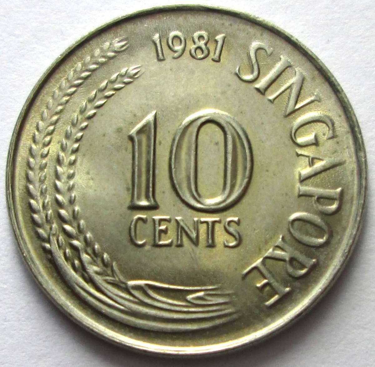 1981 Singapore 10 Cents