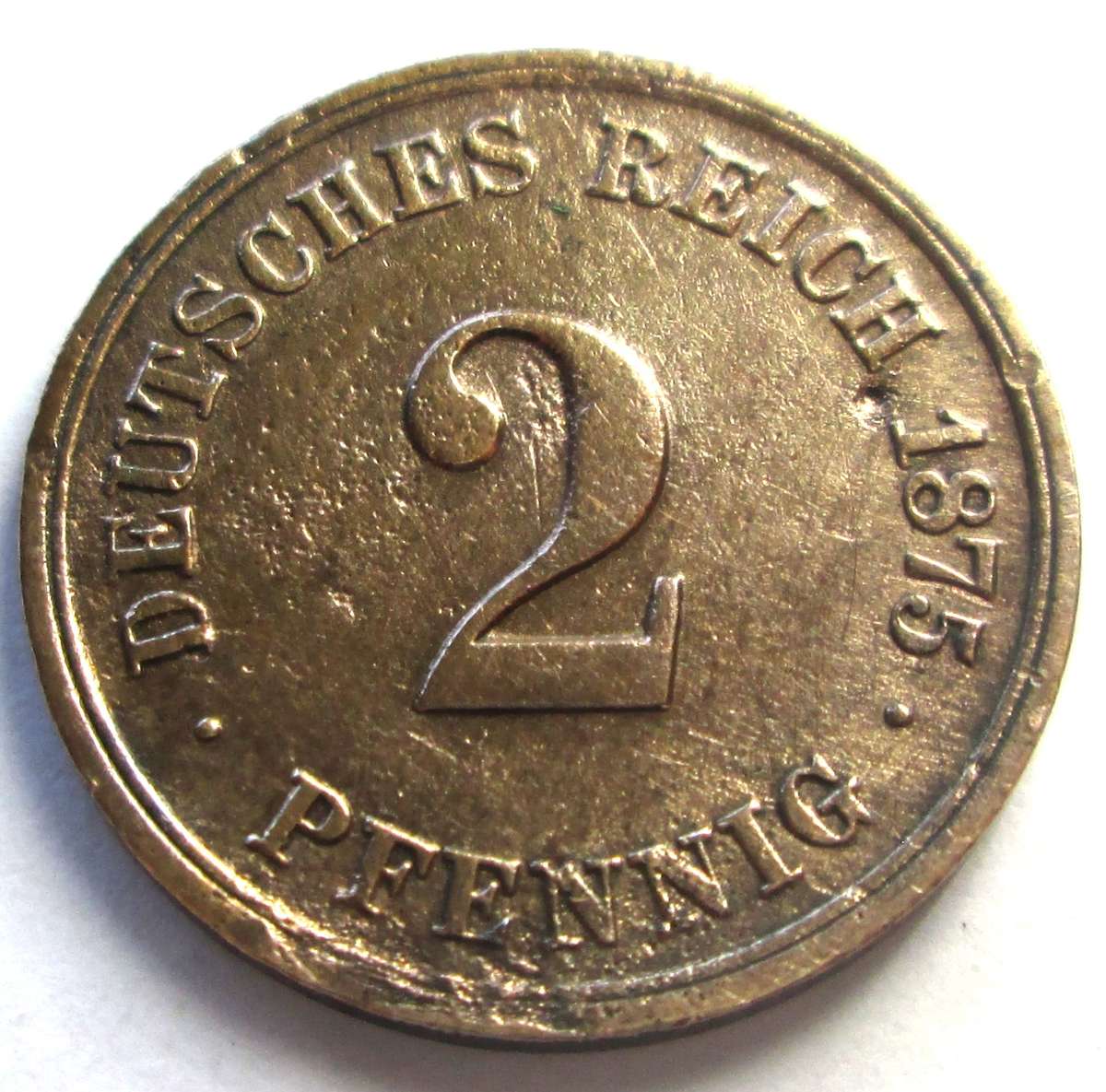 1875 Germany 2 Reichspfennig