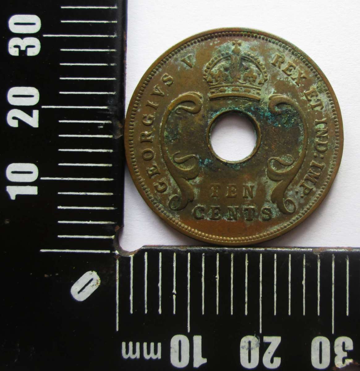 1928 East Africa 10 Cents