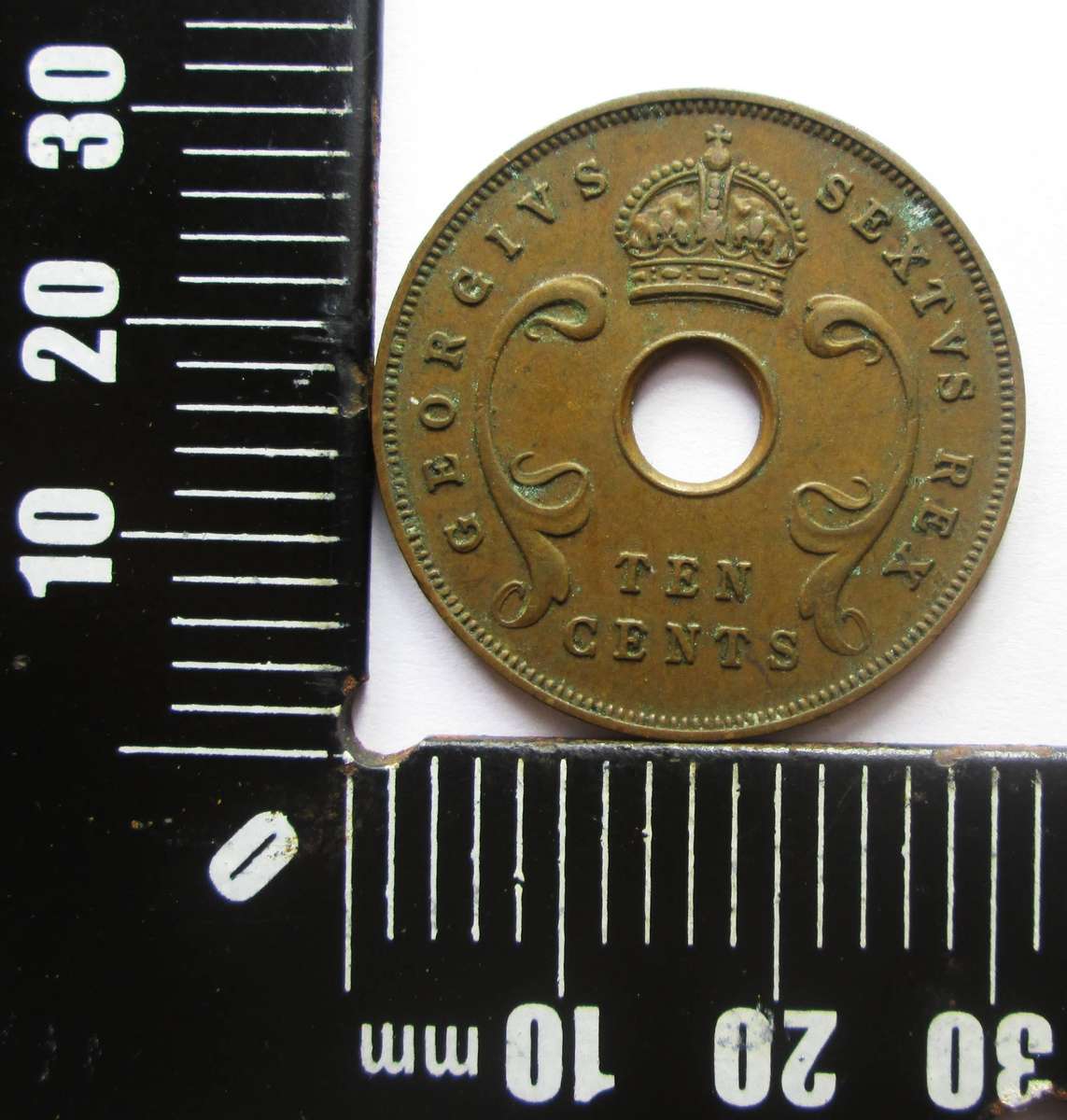 1950 East Africa 10 Cents