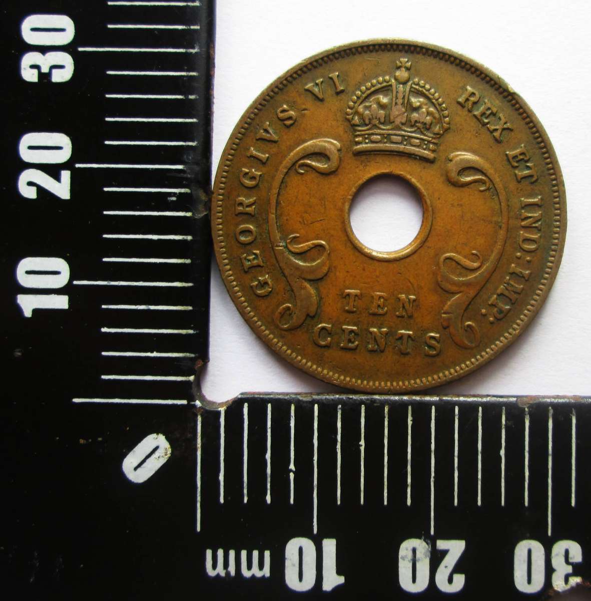 1945 East Africa 10 Cents