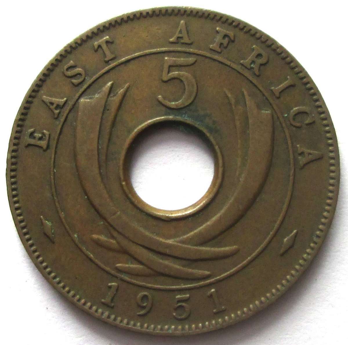1951 East Africa 5 Cents