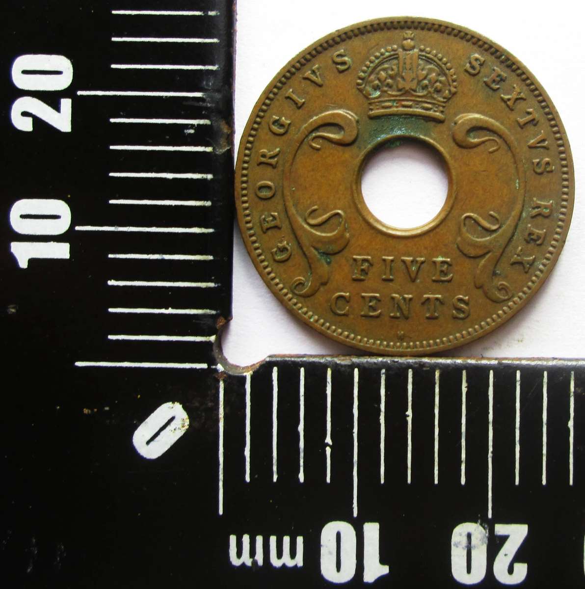 1951 East Africa 5 Cents
