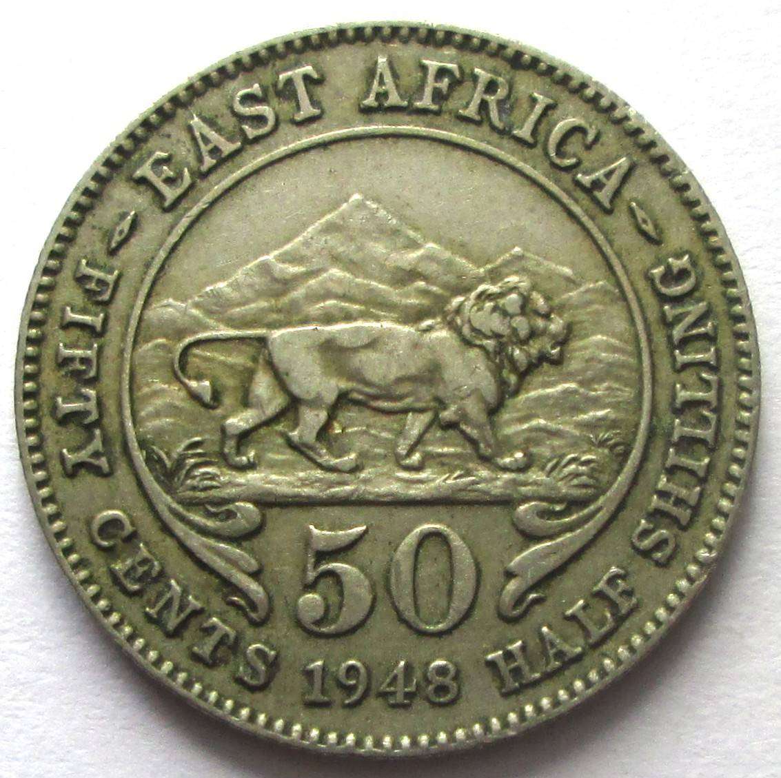 1948 East Africa 50 Cents