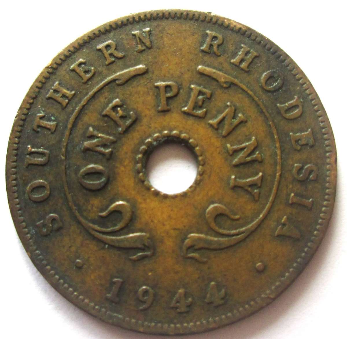 1944 Southern Rhodesia 1 Penny