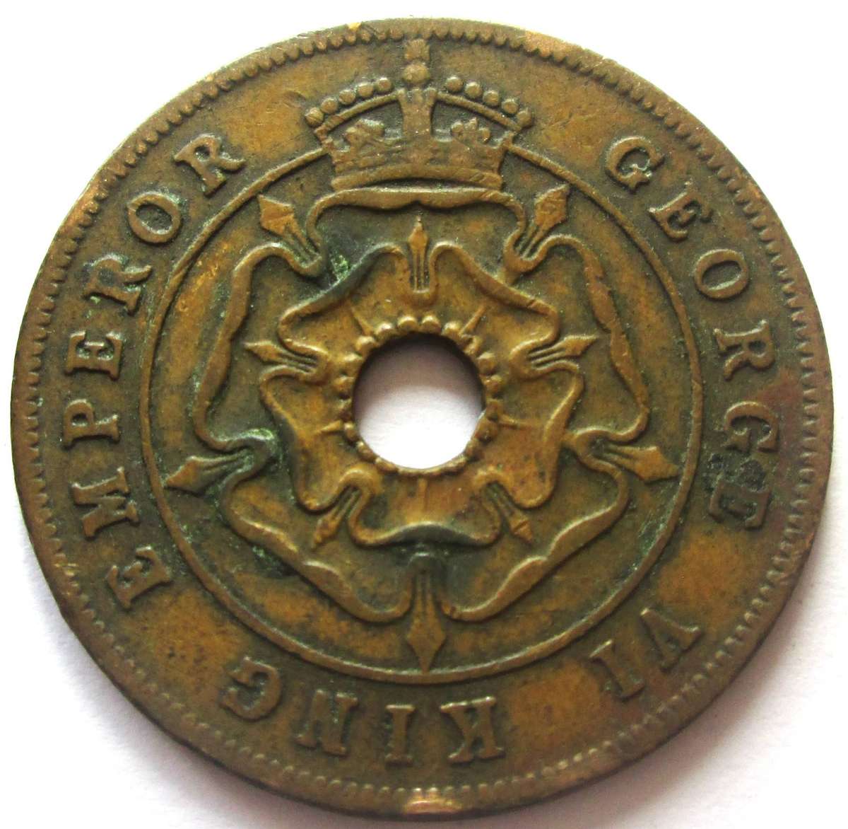 1944 Southern Rhodesia 1 Penny