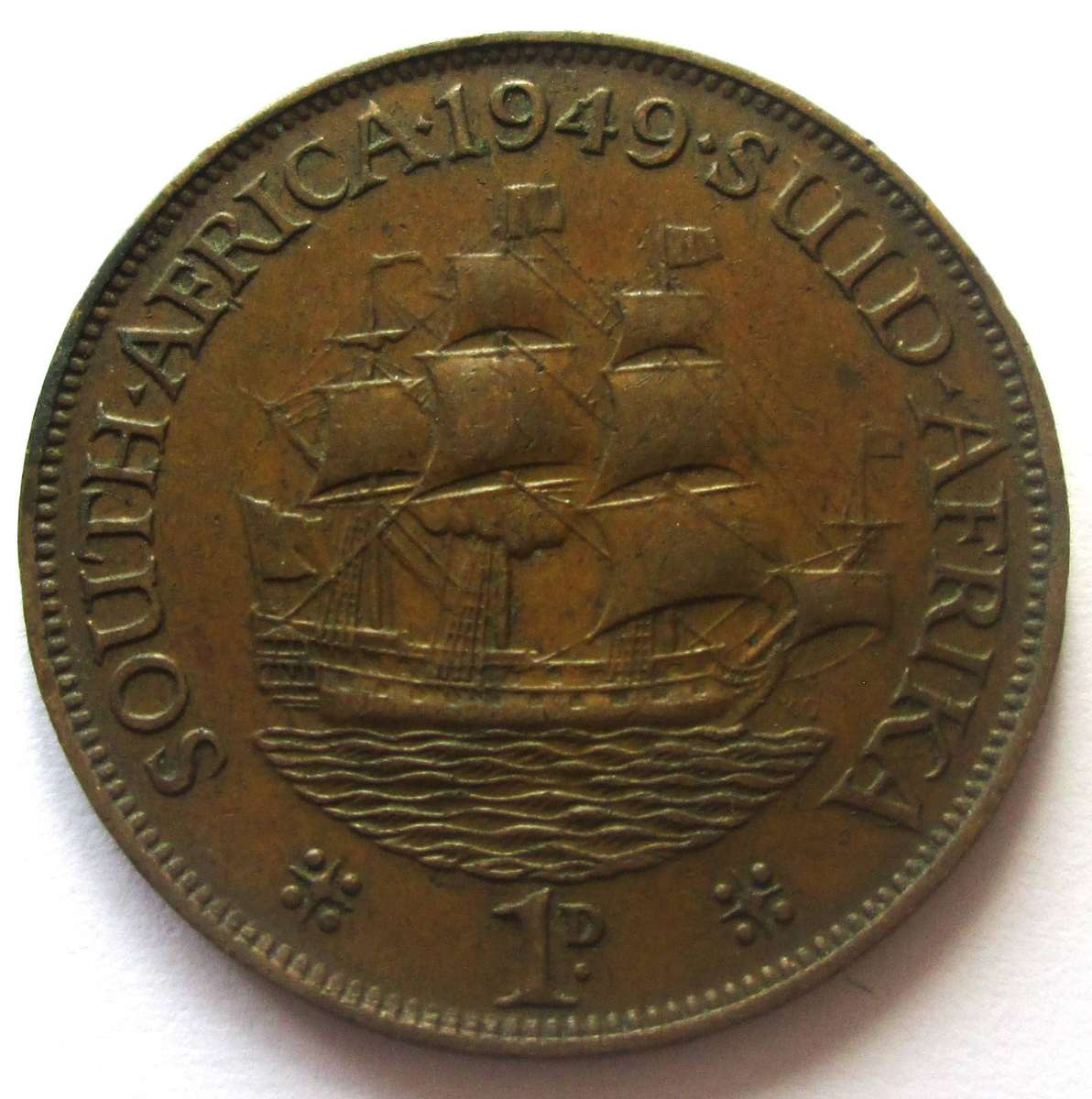 1949 Union of South Africa 1 Penny