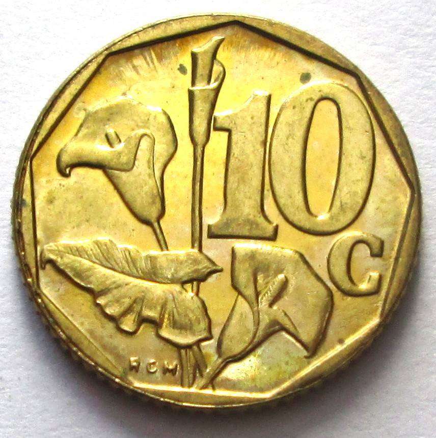 1996 South Africa 10 Cents