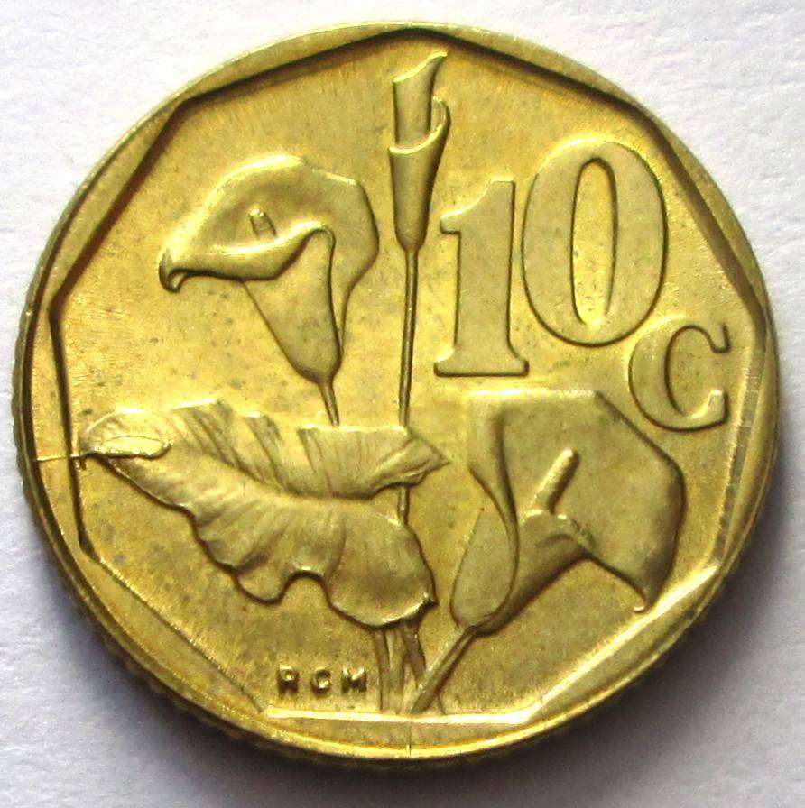 1992 South Africa 10 Cents