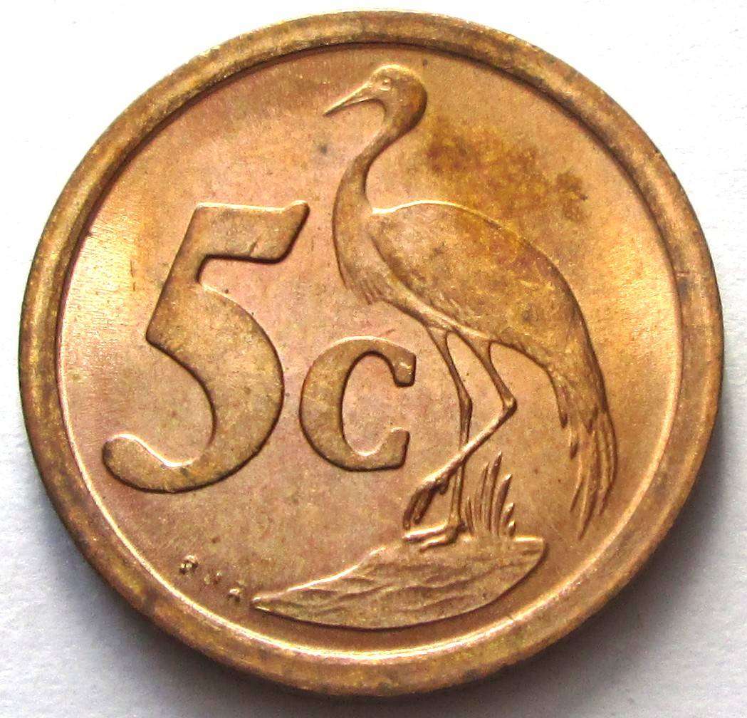 1992 South Africa 5 Cents
