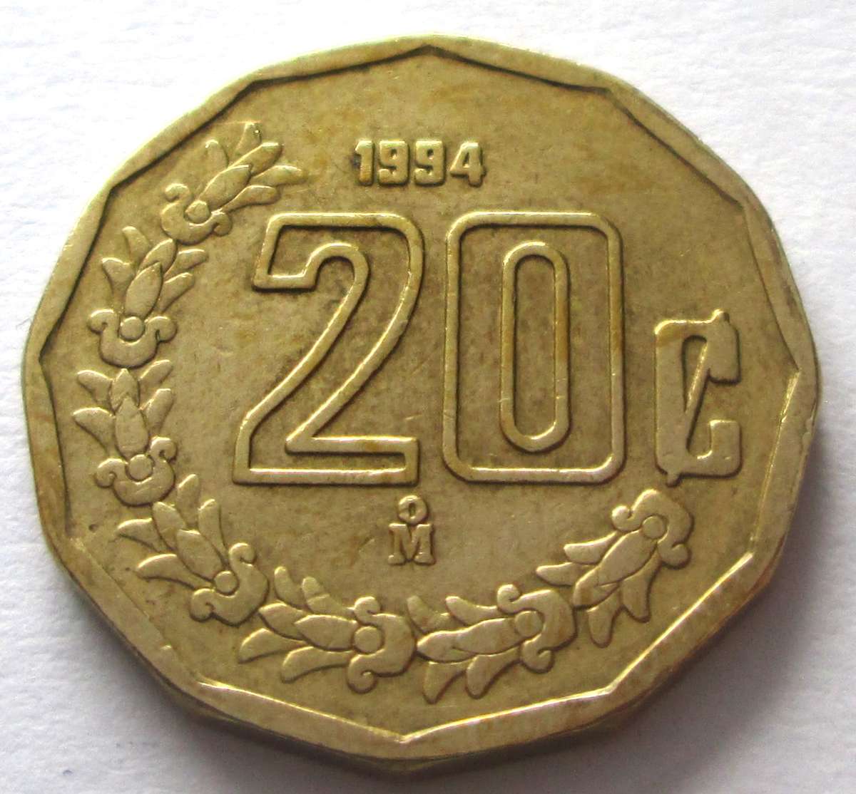 1994 Mexico 20 Centavos