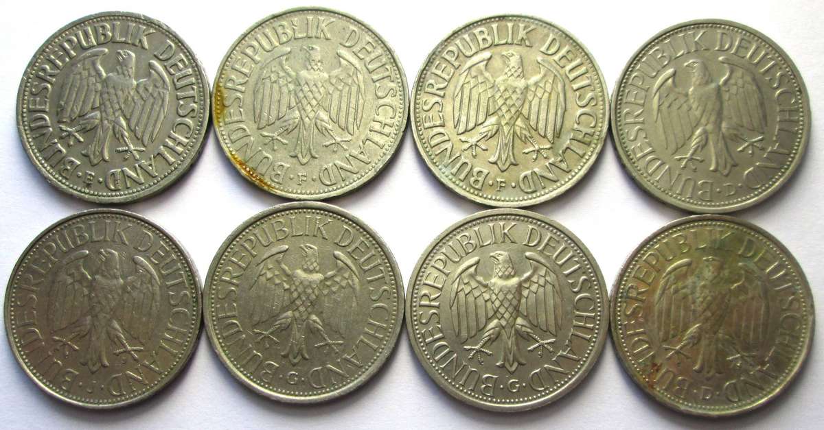 Germany 1 Deutsche Mark Coins